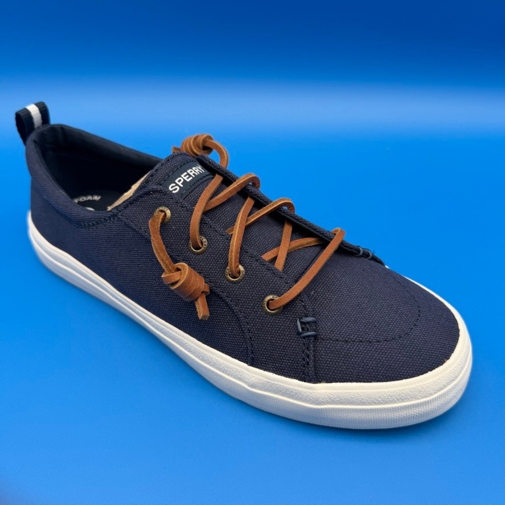 Sperry Crest Vibe Linen Navy STS98642 8.5W